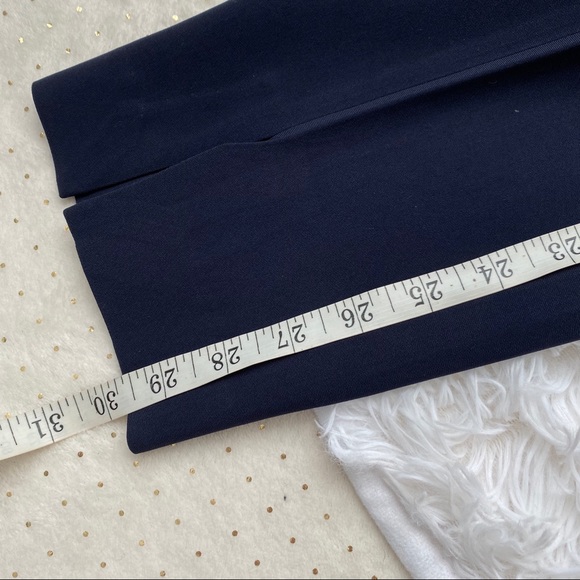 St. John Jennifer Navy Blue Slit Ankle Dress Pants - Picture 11 of 13